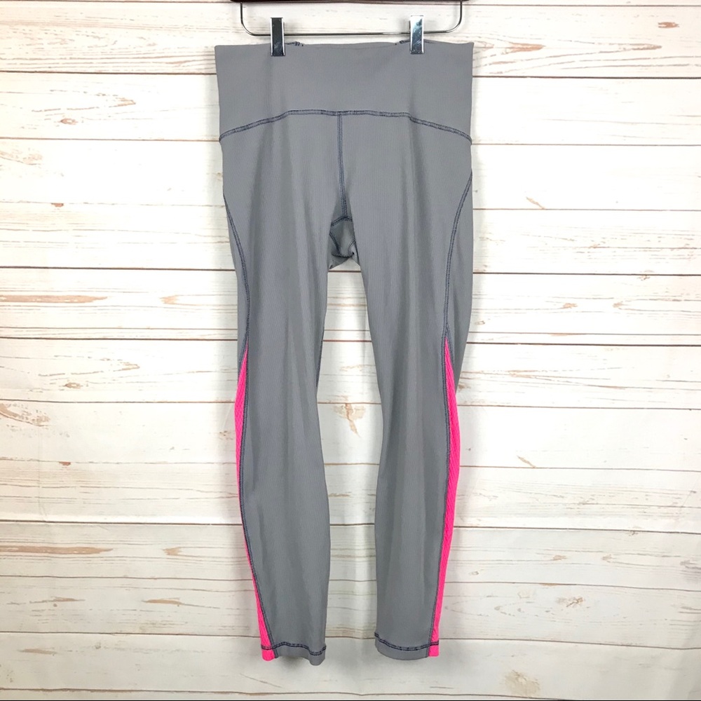 lululemon athletica Grey Ribbed Leggings Pants Sz8